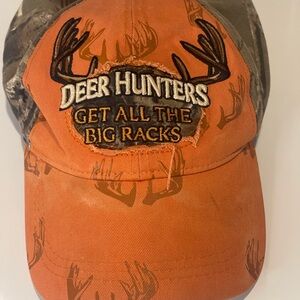 Deer Hunters Orange Camouflage Cap